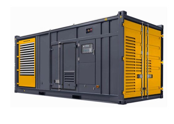 গুণ  12 Cylinder Water Cooled 1200kw 1500kva Container Diesel Generator Set কারখানা