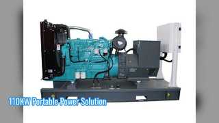 110KW পোর্টেবল জেনারেটর ওয়াটার কুলড পাওয়ার সলিউশন