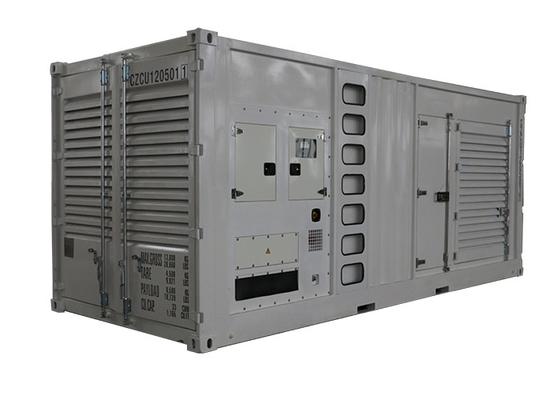 ভারী দায়িত্ব Cummins জেনারেটর সেট 800kw 1000kVA কনটেইনার টাইপ, Leroy Somer বৈদ্যুতিক মেরু বদল